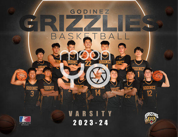 2023 Godniez Basketball Boys Varsity Team Photo Players Only