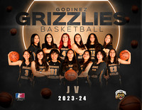 2023 Godniez Basketball Girls JV Team Photo