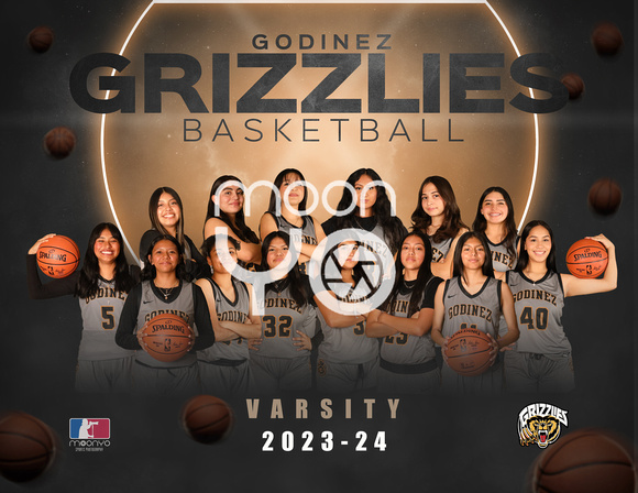 2023 Godniez Basketball Girls Varsity Team Photo No Coaches