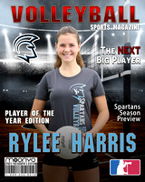 Magazine Cover Rylee Harris VolleyBall