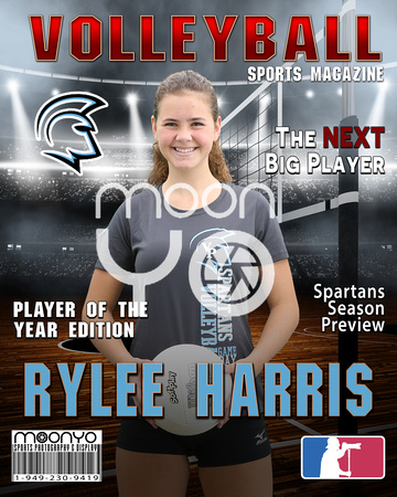 Magazine Cover Rylee Harris VolleyBall