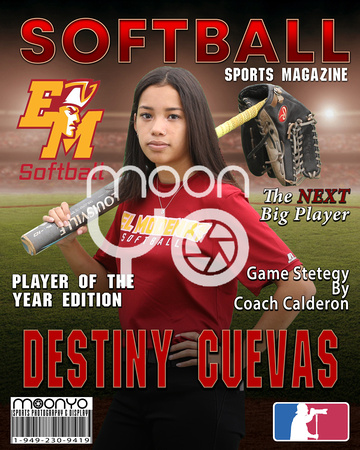 Baseball Mag Cover Destiny Cuevas HR